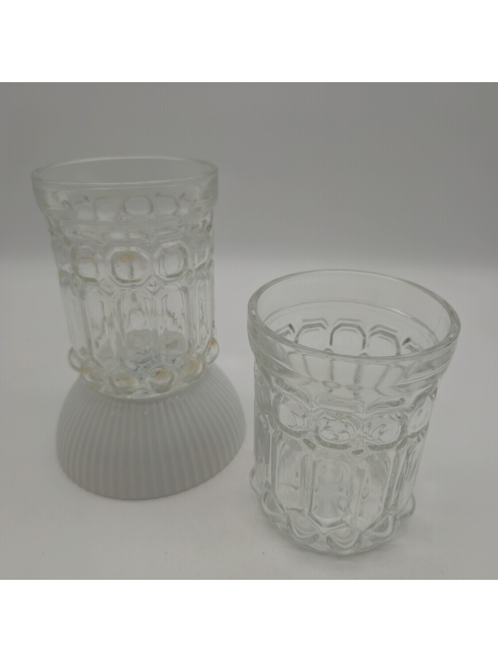 Vintage Villeroy & Boch Boston Double Old Fashioned/Water Glasses Set Of 2 4"